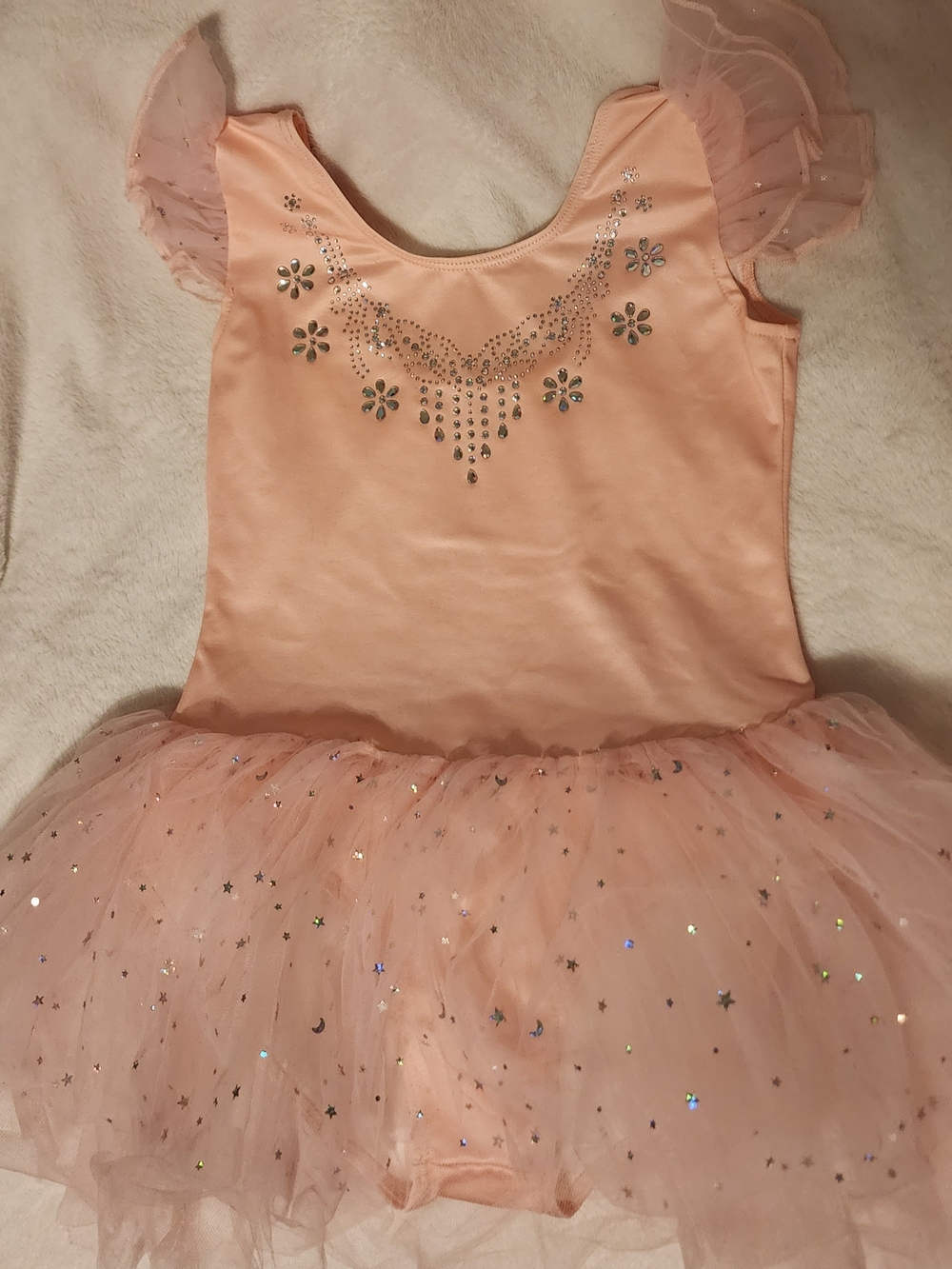 Zaclotre Girls Sparkly Pink Tutu Ballet Leotard Rhinestone Dress